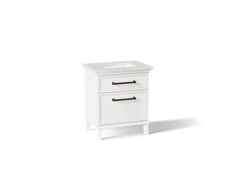 KOHLER K-CM29480-BD2 Artifacts 30" Bathroom Vanity Cabinet with Sink and Quartz Top - angled product view