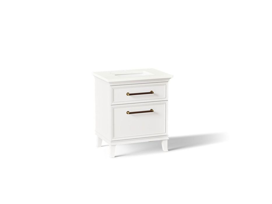 KOHLER K-CM29480-BD2 Artifacts 30" Bathroom Vanity Cabinet with Sink and Quartz Top - angled product view