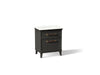 KOHLER K-CM29480-BD2 Artifacts 30" Bathroom Vanity Cabinet with Sink and Quartz Top - angled product view
