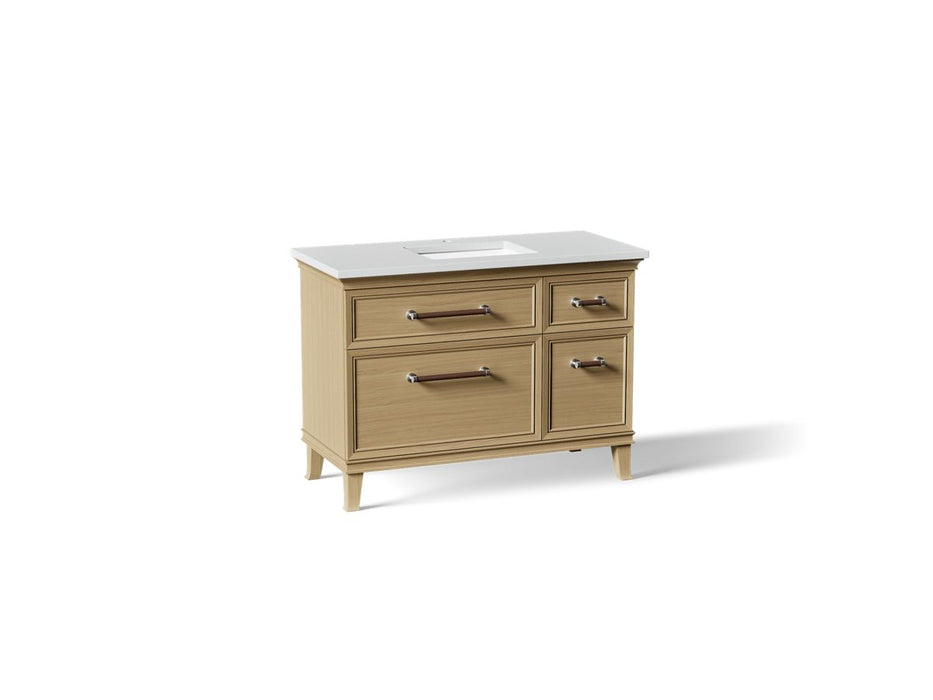 KOHLER K-CM29481-BD4 Artifacts 48" Bathroom Vanity Cabinet with Sink and Quartz Top