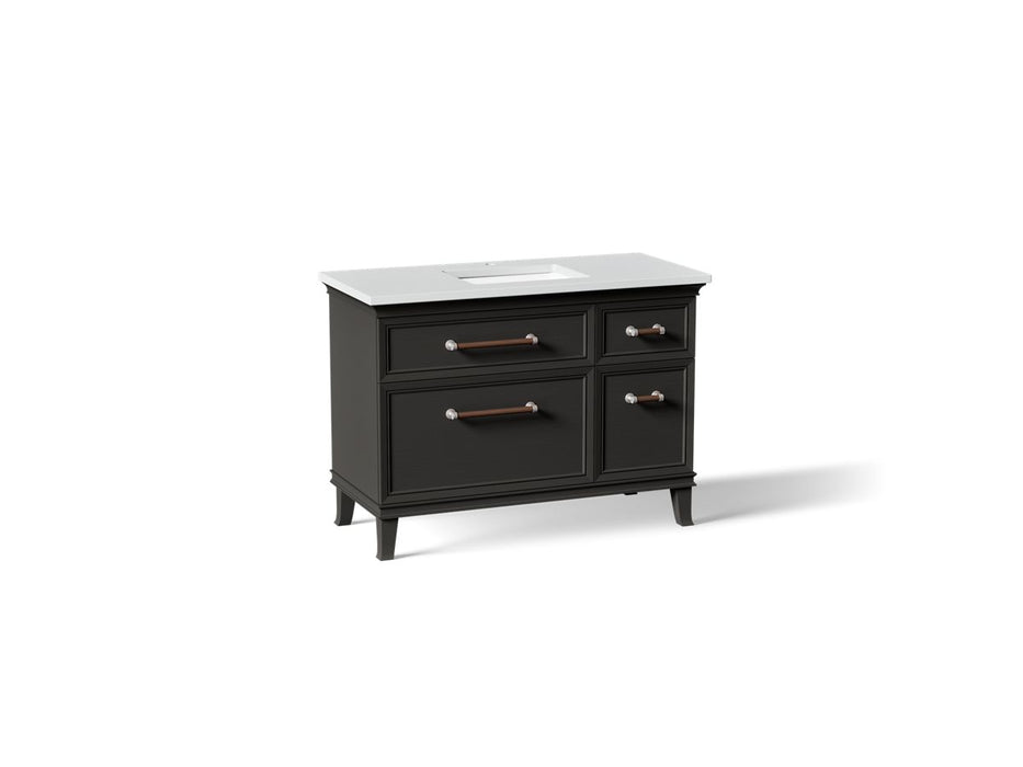 KOHLER K-CM29481-BD4 Artifacts 48" Bathroom Vanity Cabinet with Sink and Quartz Top
