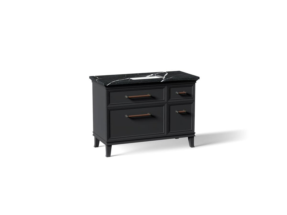 KOHLER K-CM29481-BD4 Artifacts 48" Bathroom Vanity Cabinet with Sink and Quartz Top