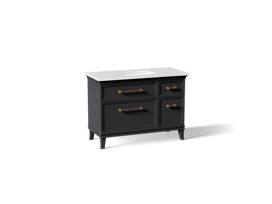 KOHLER K-CM29481-BD4 Artifacts 48" Bathroom Vanity Cabinet with Sink and Quartz Top