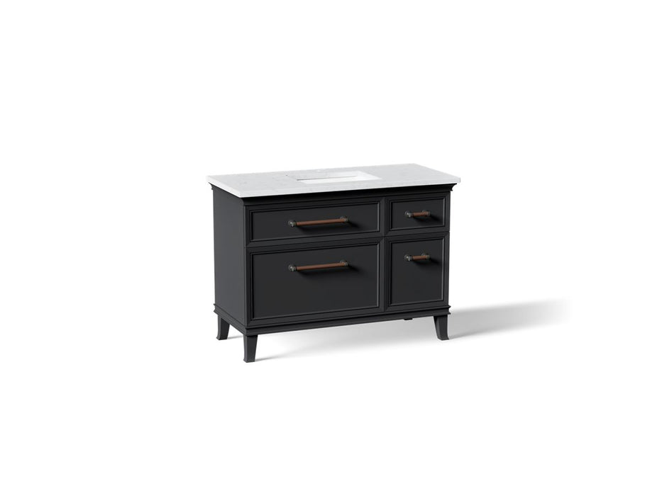 KOHLER K-CM29481-BD4 Artifacts 48" Bathroom Vanity Cabinet with Sink and Quartz Top