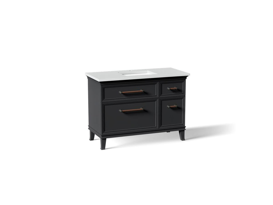 KOHLER K-CM29481-BD4 Artifacts 48" Bathroom Vanity Cabinet with Sink and Quartz Top