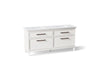 KOHLER K-CM29482-BD6 Artifacts 72" Bathroom Vanity Cabinet with Sinks and Quartz Top - angled product view