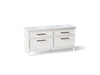 KOHLER K-CM29482-BD6 Artifacts 72" Bathroom Vanity Cabinet with Sinks and Quartz Top - angled product view