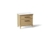 KOHLER K-CM33559-BD3 Artifacts 36" Bathroom Vanity Cabinet with Sink and Quartz Top - angled product view