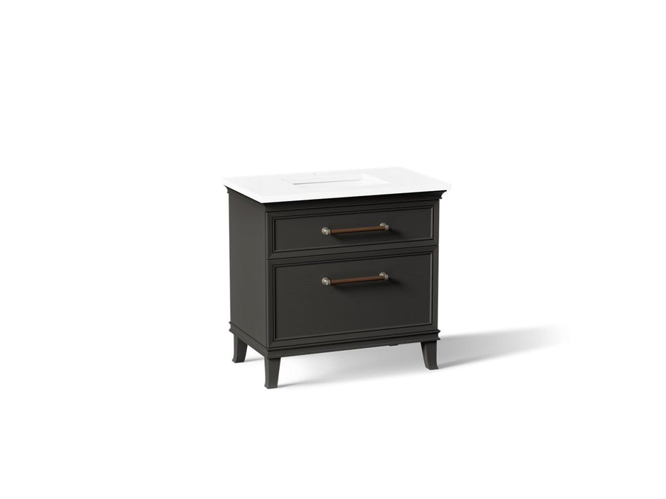 KOHLER K-CM33559-BD3 Artifacts 36" Bathroom Vanity Cabinet with Sink and Quartz Top