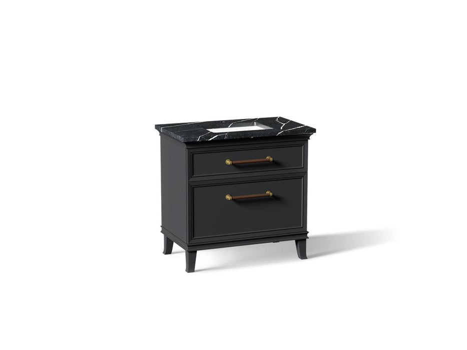 KOHLER K-CM33559-BD3 Artifacts 36" Bathroom Vanity Cabinet with Sink and Quartz Top