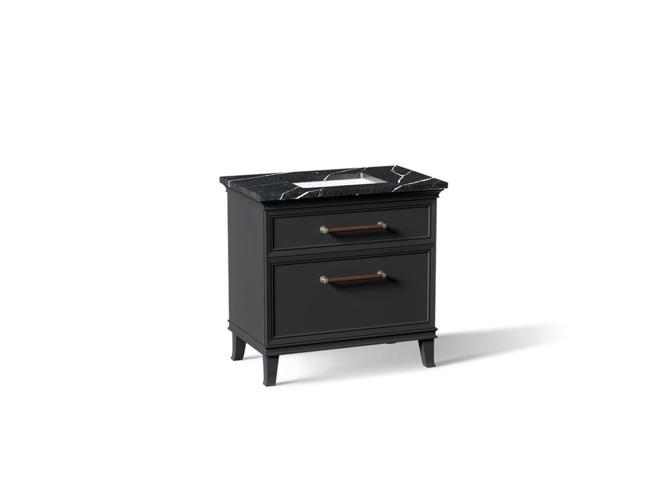 KOHLER K-CM33559-BD3 Artifacts 36" Bathroom Vanity Cabinet with Sink and Quartz Top
