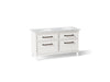 KOHLER K-CM33560-BD5 Artifacts 60" Bathroom Vanity Cabinet with Sinks and Quartz Top - angled product view
