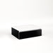 Cartesian 24-1/8" x 7-1/2" x 18-3/4" slim drawer vanity in black with slow-close plumbing drawer and no night light