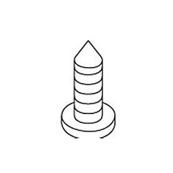 KOHLER K-1078905-A Screw, #10 Cr Pan Hd Wood