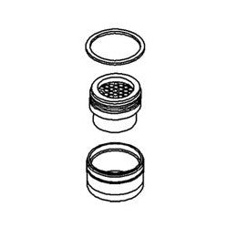 KOHLER K-1103469-BN Aerator Assy, 1.5 Gpm, Large