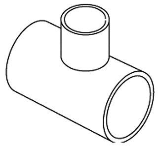 KOHLER K-1005971 Tee, Pvc, 1.5 X 1.5 X 1