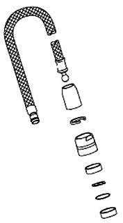 KOHLER K-1014048-CP Hose Assembly Secondary