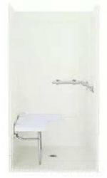 Sterling 62053113-0 SS-39 Left End Wall With Grab Bar