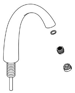 KOHLER K-79475-CP Spout/Aerator Assy