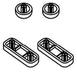 KOHLER K-97393-47 Kit, Bumper, Toilet Seat