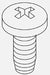 KOHLER K-97879 Screw,#8-32Unc-2A X .375
