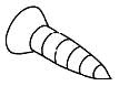 KOHLER K-1019387-C Screw, 8-18 X .750
