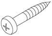 KOHLER K-1031659-C Screw, 8-18 X 1  Cr Pan Hd Pp Tap S