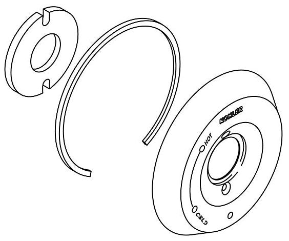 KOHLER K-1047161-X-CP Escuthcheon Kit