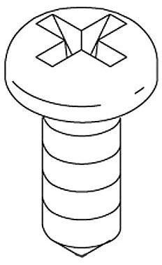 KOHLER K-1049033-A Screw, 6-20 X .38  Cr Pan Hd Tap S