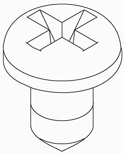 KOHLER K-1049033-D Screw, 6-20 X .25  Cr Pan Hd Tap S