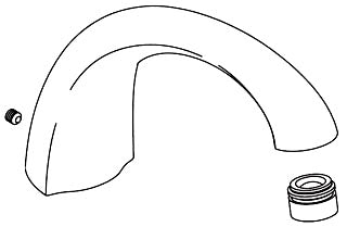 KOHLER K-1049546-BN Spout Assy, D-M Bath W/Div