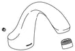 KOHLER K-1049557-BN Spout Assy, D-M Bath W/Div