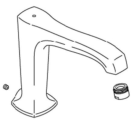 KOHLER K-1054813-CP Spout Assembly, Deck Diverter Bath