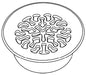 KOHLER K-1065325-G Trim Ring, Grid Drain