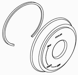 KOHLER K-1073143-BN Assembly, Escutcheon