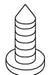 KOHLER K-1078905-A Screw, #10 Cr Pan Hd Wood