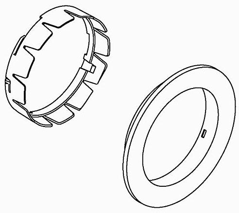 KOHLER K-1081347-BRZ Assy, Escutcheon