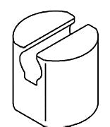 KOHLER K-1087050-01 Bumper, 1.26