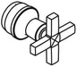 KOHLER K-1126780-BN Assembly, Handle, Cross