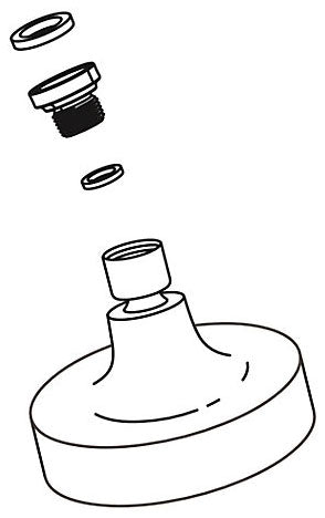 KOHLER K-1153444-CP Showerhead/Arm Adapter Kit