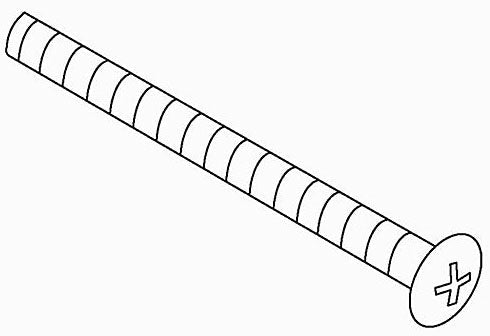 KOHLER K-58233 Screw, 8-32 X 3.00, Pan