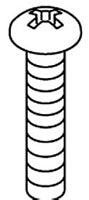 KOHLER K-61052 Screw 10-24 X 1 , Gr.8,Round Phillips Hd