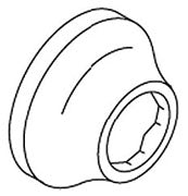 KOHLER K-76310-BKB Flange, 1 1/2  Od
