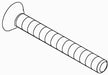 KOHLER K-76744 Screw, 6-32 X .875, Truss