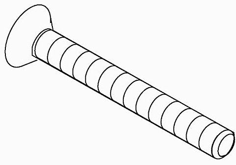 KOHLER K-76744 Screw, 6-32 X .875, Truss