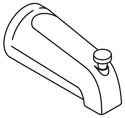 KOHLER K-85555-BRZ Spout, Ips Diverter Bath