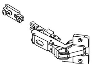 KOHLER K-CB-SS660 Hinge, 170 Deg, .5 Off Nickle, 91A6550