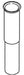 KOHLER K-21162 Overflow Tube (Flared)