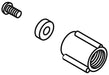 KOHLER K-22948 Plunger Sa, Ccw Close, Plastic