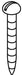 KOHLER K-24085-CP Screw, Wood 8 X 1.5